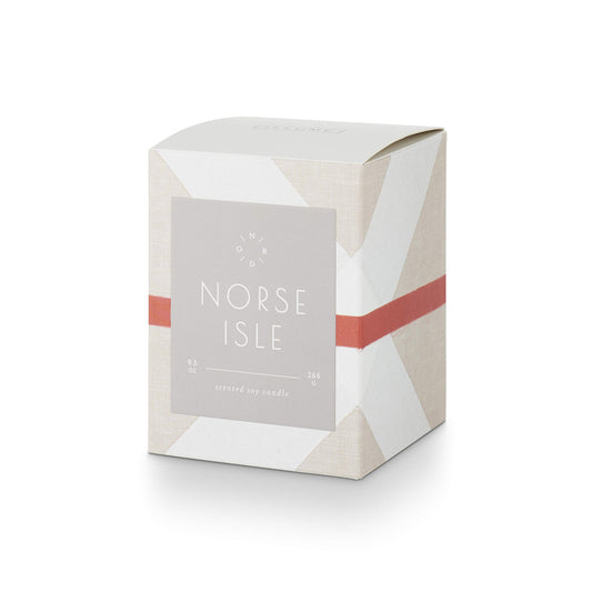 Illume Norse Isle Seafare Glass Candle, 9.3 oz, White